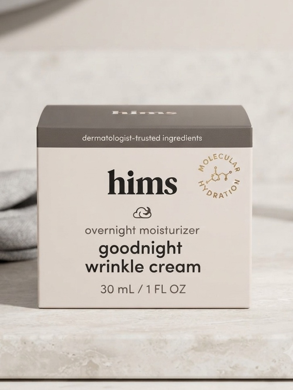 New Hims "Goodnight" Caffeine-Infused Moisturizer - 1oz